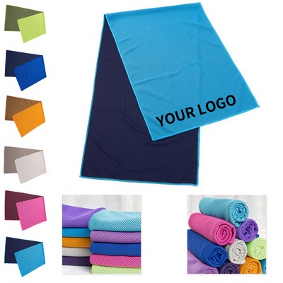 Polyester Fiber Cooling Towel With Chilling Activation